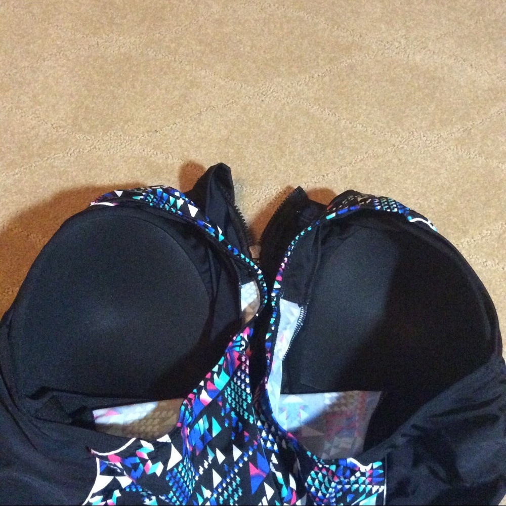 NWOT 2-Piece Zippered Tankini and Skirt, 2XL - Picture 9 of 10